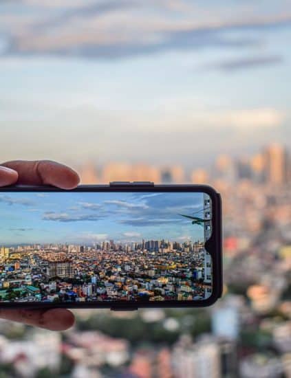 Smartphone Realme para fotografía urbana